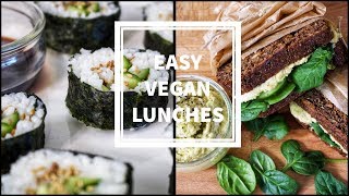 FIVE min VEGAN LUNCHES - (EASY CHEAP) 💥💰👌🏻🌱