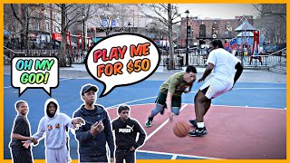 7 STRAIGHT Games of 1v1!! EMBARRASSING Random Hoopers in NYC GONE WRONG!!