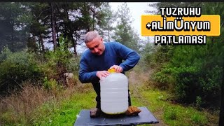 TUZRUHU+ALİMİNYUM FOLYO  DENEYİ(20 LİTRELİK PET ŞİŞE )