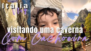 CAVERNA INSANA, PARECIA ESTAR EM OUTRO PLANETA - Cachoeira na italia, viagem em familia italia