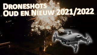 Drone Shots Fireworks New Years Eve 2021-2022