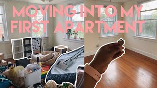 vlog | empty apartment tour + moving into my first apartment