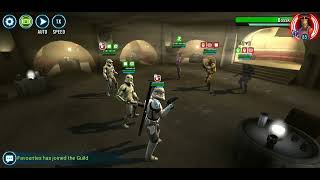 This song plays in Star Wars: Galaxy of Heroes...