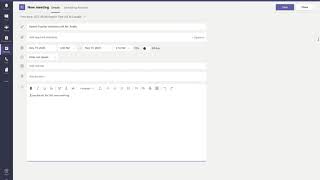 MS Teams - How to create a Teams event for P/T Interviews