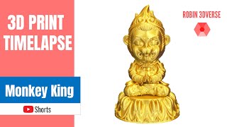 ☝️ 3D Printed Monkey King || 3D Printing Timelapse #shorts