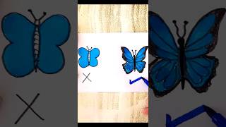 DON'T VS DO - HOW TO DRAW A BUTTERFLY - DRAWING TUTORIAL - KELEBEK ÇİZİMİ #shorts #shortvideo #fyp