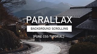 Simple Parallax Scrolling Website Using HTML CSS Parallax Scrolling Effects with CSS