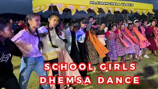 Koraputia School Girls Dhemsa Dance | Damanjodi Demsa | Koraputia Demsa | Cute Girls Demsa Dance