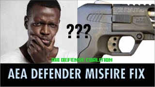 AEA DEFENDER PISTOL MISFIRE FIX