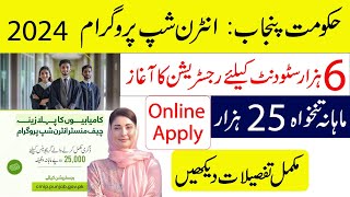 Government of Punjab launches Chief Minister Internship Program Online Apply Via cmip.punjab.gov.pk