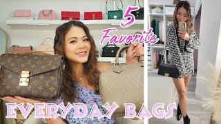 MY 5 FAVORITE EVERYDAY DESIGNER HANDBAGS ft. #Chanel, LV, YSL