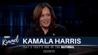 "Kamala Harris Slams Trump’s Healthcare Policies & Calls for Drug Reform | Jimmy Kimmel Live"