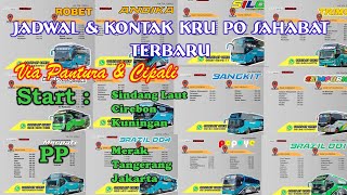 Jadwal dan Kontak Crew Bus Po Sahabat