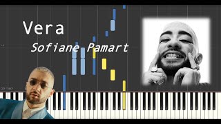 Vera  - Sofiane Pamart (Synthesia tutorial | Official piano sheet + MIDI )