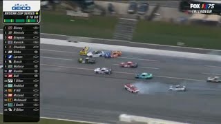 JOEY LOGANO RICKY STENHOUSE AND OTHERS CRASH - 2023 GEICO 500 NASCAR CUP SERIES AT TALLADEGA