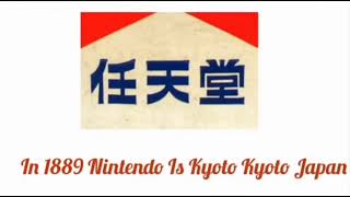 Nintendo In Sep 23 1889 Kyoto Kyoto Japan Logo Widescreen