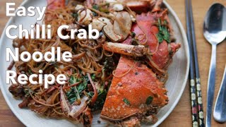 The best crab 🦀 recipe on YouTube ! Blue swimmer Crab Noodles with sambal