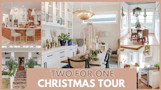 COZY ANTIQUE & POPS OF PINK CHRISTMAS HOME TOURS | Rockwall Holiday Home Tour | FARMHOUSE LIVING