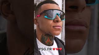 Mbappé, now with Real Madrid, shows off a PSG tattoo on his neck. Memories last forever. #tattoonapp