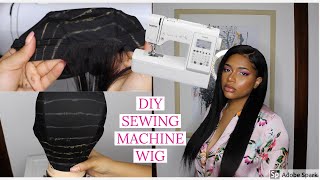 HOW TO MAKE A WIG ON SEWING MACHINE | BEGINNER FRIENDLY