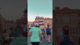 Running Down Main Street to Cinderella’s Castle