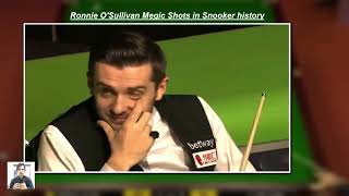 Ronnie O'Sullivan Megical Shots in Snooker history..2020