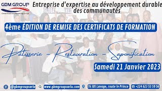 4ème Éditions de Remise des Certificats de Frmation Professionnelle de GBM GROUP. ESPACE TV