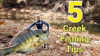 Top 5 tips and tricks for creek fishermen!