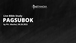 Live Bible Study - Pagsubok | 092722