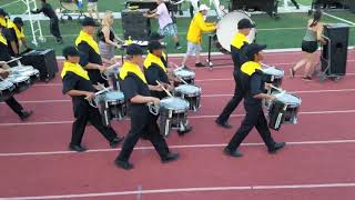 Impulse Drumline Cadence 2018 marching off the field