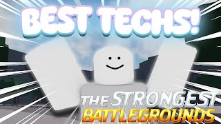 THE *BEST* TECHS FOR EVERY CHARACTER! | TSBG