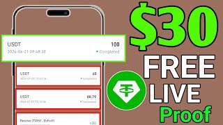 💰(Live Proof)🤑30$ Free⚡️ New Usdt Earning Site || Usd Mining Site 2024 || Usdt Earning Website