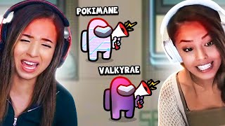 POKIMANE & VALKYRAE RAGE on AMONG US