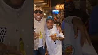 Vybz Kartel celebrates with his son