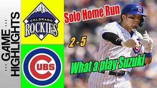 Colorado Rockies vs Chicago Cubs [Highlights] Seiya Suzuki have a good shot Solo Home Run 🤘🤘🤘