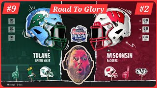 CFP Semifinal - Chick-fil-A Peach Bowl | #2 Badgers vs #9 Tulane | College Football 25