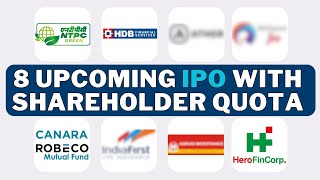 8 Big Upcoming #ipo with Shareholder Quota | Know Hurry to get Allotment Chance