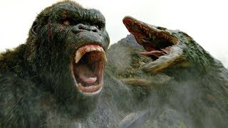 Kong vs Skull Crawler - Fight Scene - Kong: Skull Island (2017) Movie Clip HD