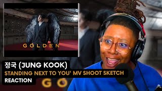 THEY DID THAT! 정국 (JungKook) 'Standing Next to You' MV Shoot Sketch REACTION | Chrshy Reacts