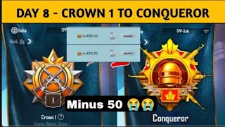 Day 8 Duo Conqueror Push BGMI | Quit Duo Conqueror Push 😭,Every Match Hackers Comes Quit Push In Duo