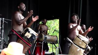 Les Tambours De Brazza at Sunfest 2012, London Ontario