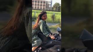 Girl Super bike rider 😎 || insta girl r15 bike riding | insta 360 video | princi sanju 99 bike rider