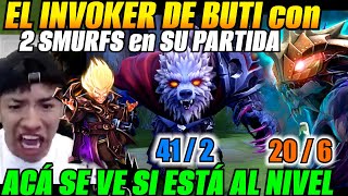 🌴😲BUTI PONE A PRUEBA SU INVOKER con 2 SMURFS en SU PARTIDA😲