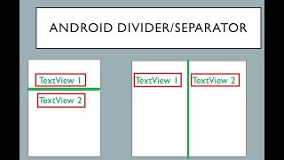 Divider/Separator  - How to draw Horizontal and Vertical lines between UI controls in Android