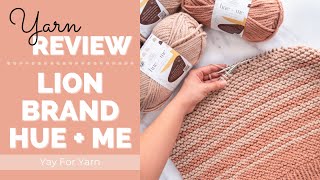 Yarn Review: Lion Brand Hue + Me Bulky Wool Blend Yarn | Yay For Yarn