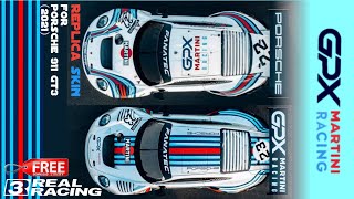 GPX MARTINI RACING | Replica Livery for PORSCHE 911 GT3 (2021) | REAL RACING 3