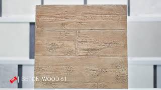 Odstín betonové stěrky Wood beton 6.1 ( imitace dřeva )