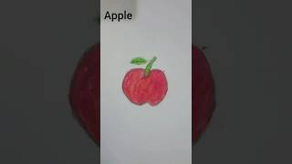 Easy drawing Apple #apple #beautiful #shorts #vairalshort