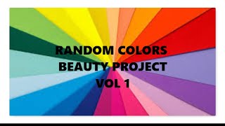 RANDOM COLORS BEAUTY PROJECT PAN /VOL 1