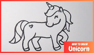 How to  Draw Cute Unicorn